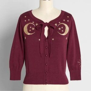 Modcloth Collectif Lunar Lumination Moondance Cardigan